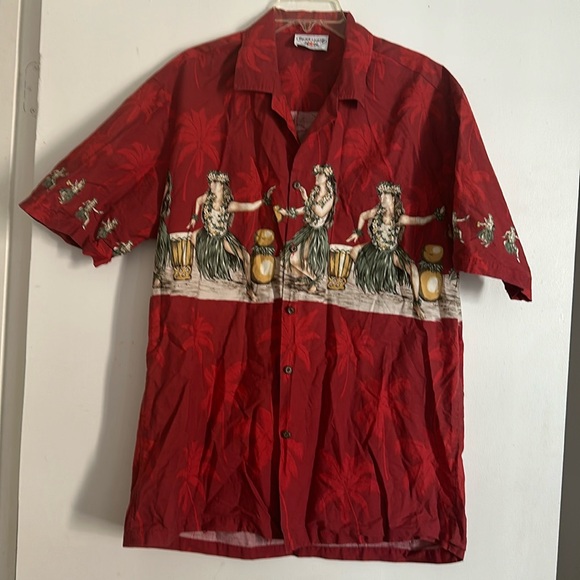 Other - HOST PICK x 2 Men’s Vintage Red Aloha Shirt